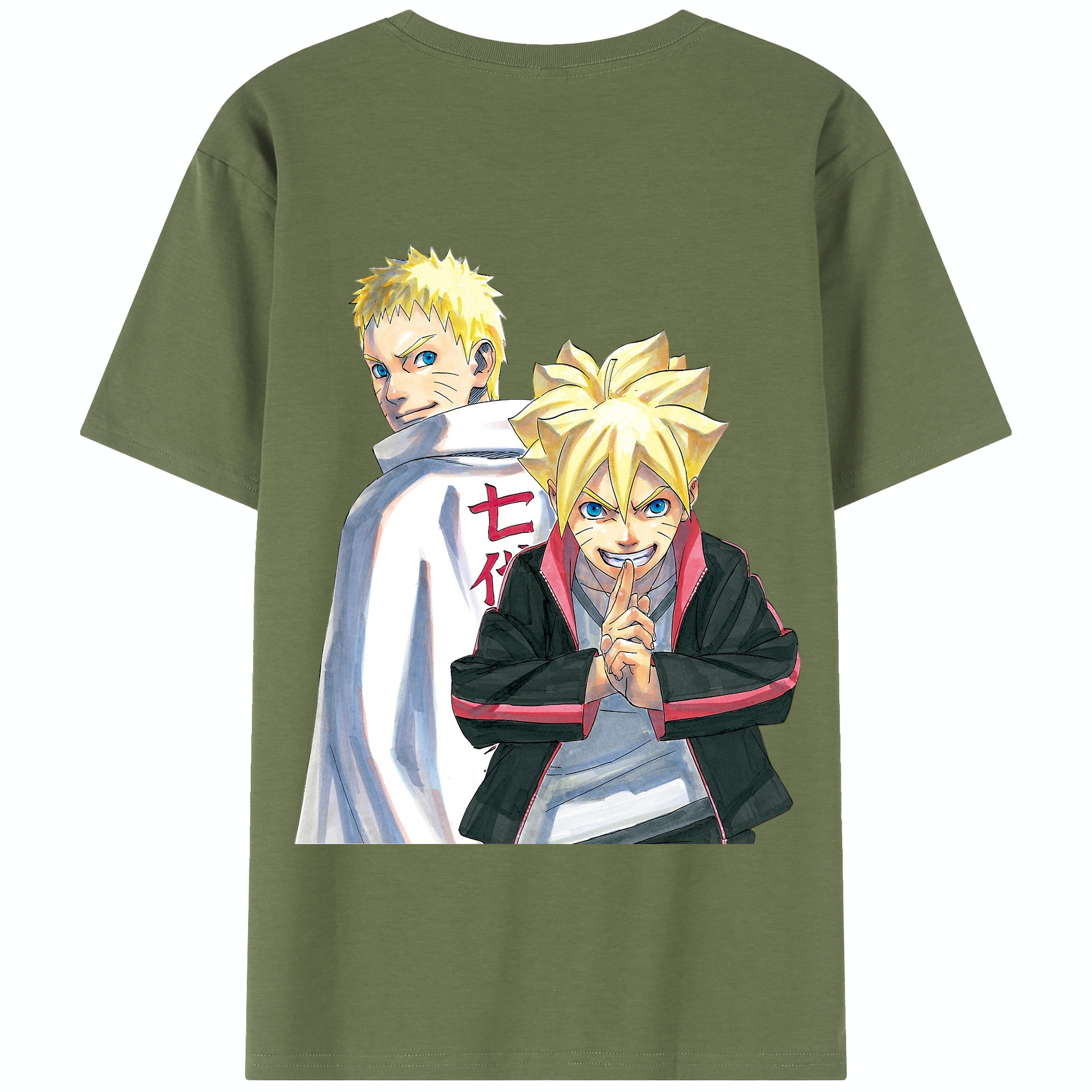 （画像用） NARUTO -ナルト- うずまき ボルト Uzumaki Boruto 綿100％半袖Tシャツ（背面プリント）